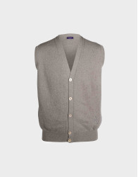 Patrick Hellmann Collection Beige Vest 100% Wool thumbnail